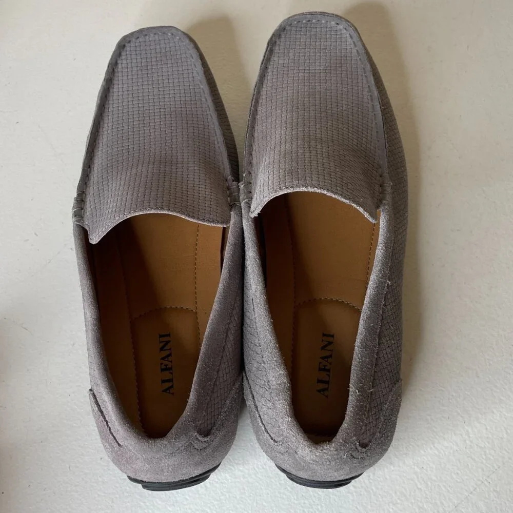 Alfani Kendric Men's Textured Driving Loafer Shoes Size 10
